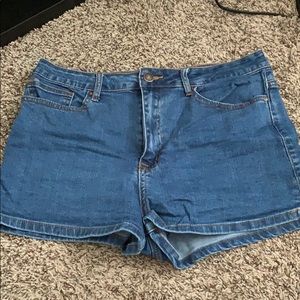 High rise Jean shorts